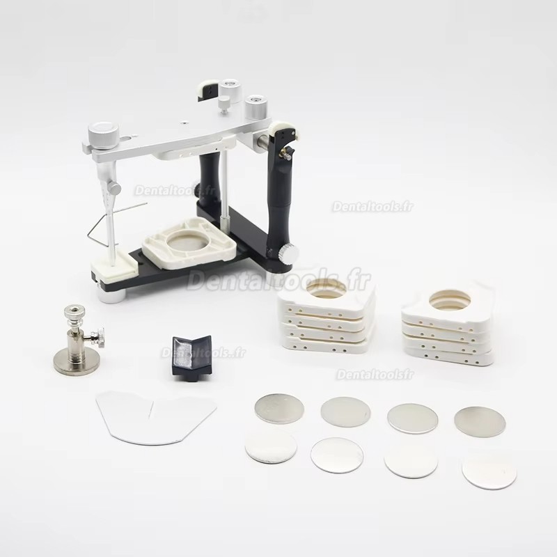 CL-3303 articulateur dentaire semi-ajustable avec arc facial support de transfert et cadre en T